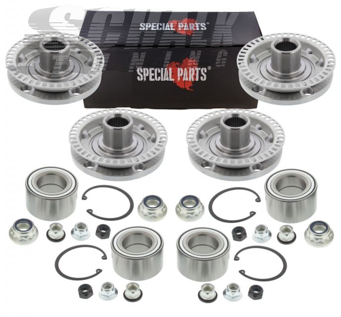 Wheel hub conversion kit, front or rear (4-Motion, Quattro), bolt circle: 5 x 112, VW Golf 4, Audi A3 8L