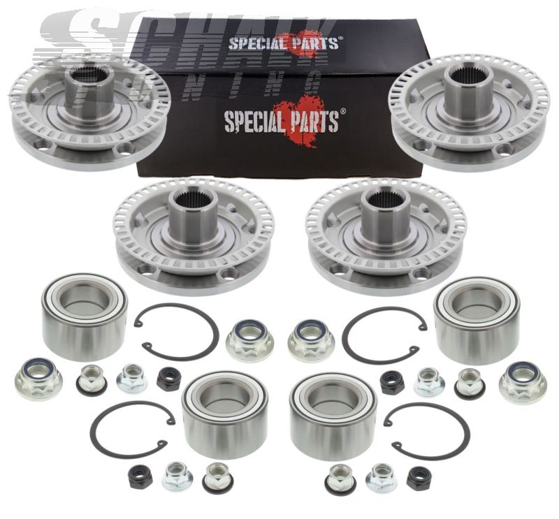 Wheel hub conversion kit, front or rear (4-Motion, Quattro), bolt circle: 5 x 112, VW Golf 4, Audi A3 8L